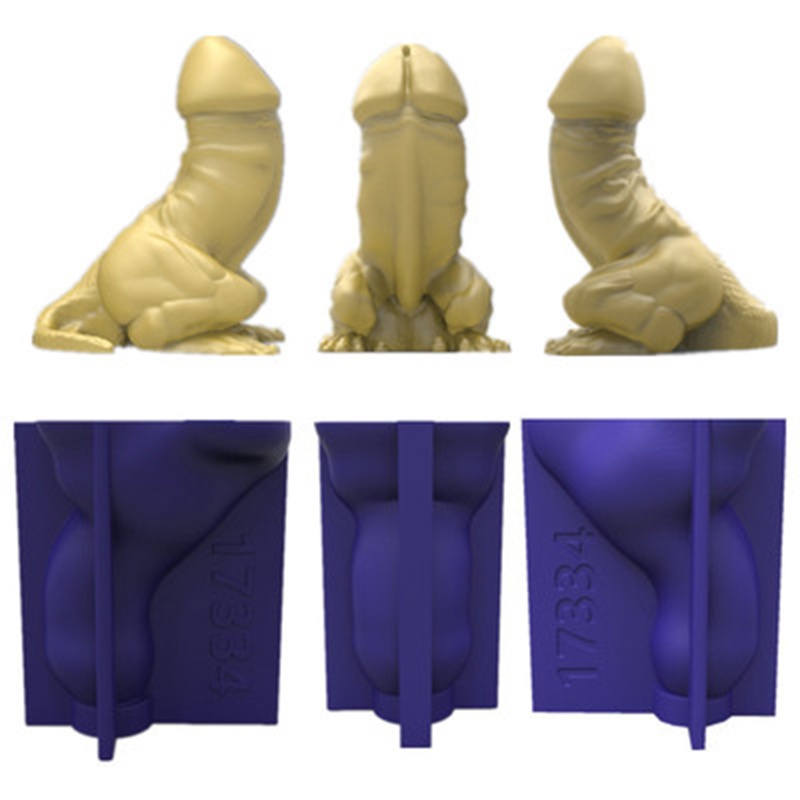 [Hàng mới về] Khuôn silicone đổ resin tạo hình khủng long vui nhộn làm nến dầu thơm xông hơi DIY