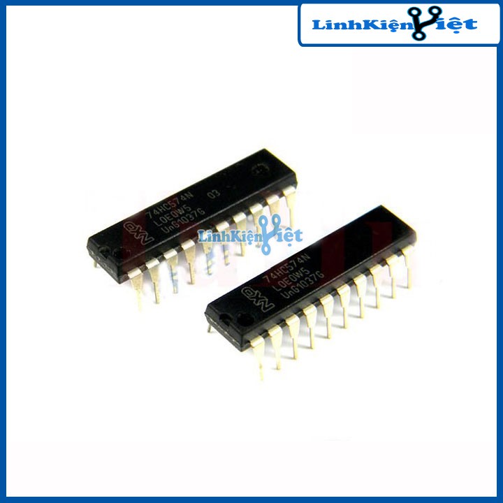 Chíp 74HC574 Octal D-type F/F Edge-Trigg. Tri-State DIP20