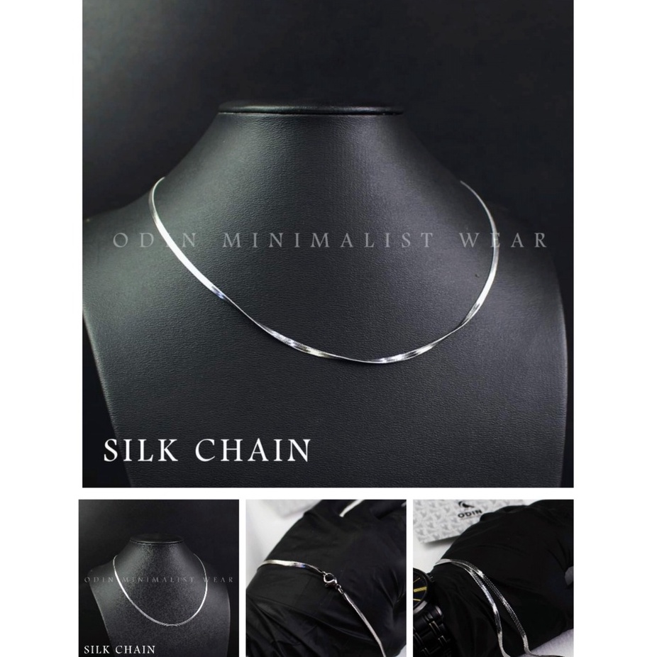 Dây chuyền Silk Chain - Dây lụa thép Titanium phủ Crom - Độ bền vĩnh cửu