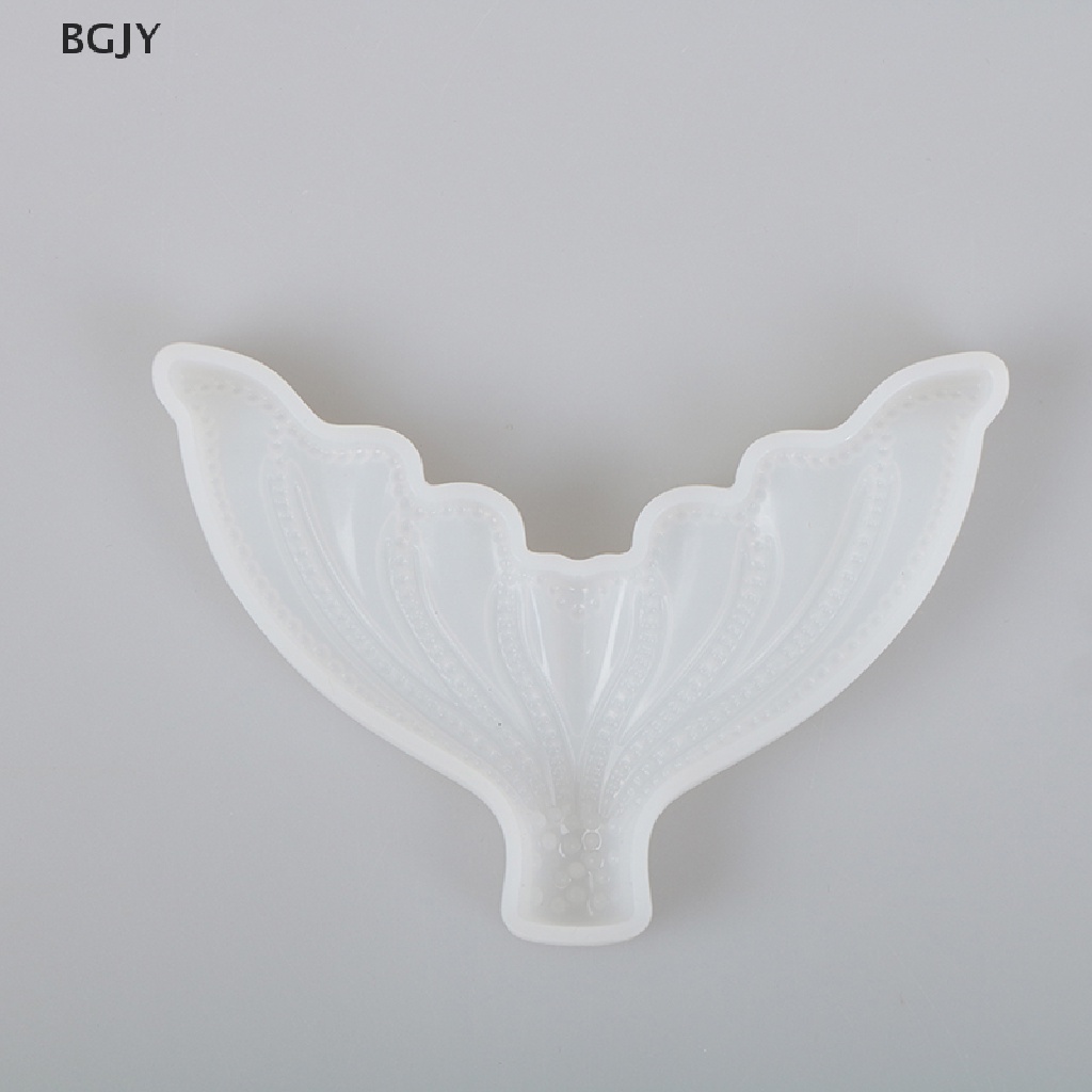 BGJY Fairy Mermaid Tail Scale Silicone Fondant Mould Beach Animal Cake Icing Mold NEW