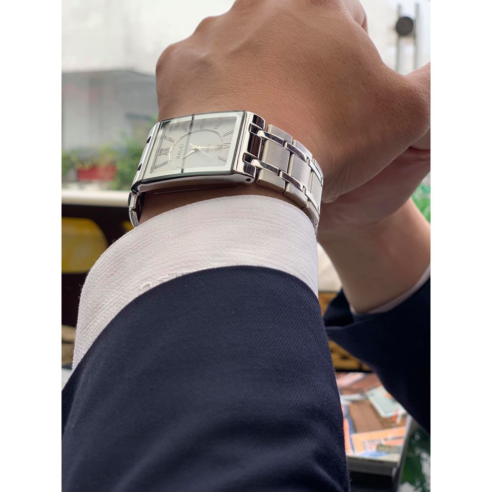 Đồng Hồ Nam HALEI 564M dây thép đúc Cao Cấp Mặt Vuông Lịch Lãm | BigBuy360 - bigbuy360.vn