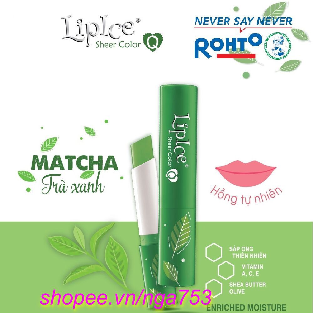 Son Dưỡng Lipice Sheer Color Q 2.4g Matcha 100% chính hãng, shop 99K cung cấp và bảo trợ.