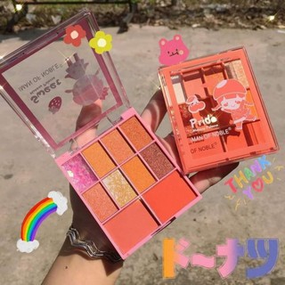 Bảng Phấn Mắt Cute 8 Ô Kèm 2 Ô Phấn Má