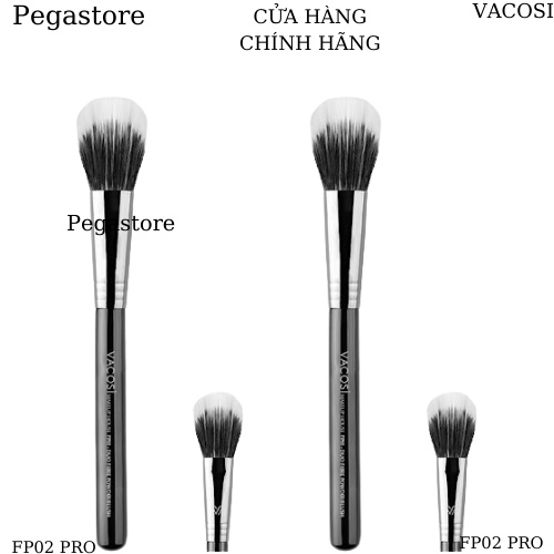 Cọ Má Hồng Đầu Dẹp Vacosi FP02 Pro