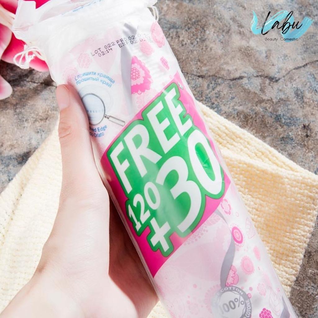 Bông Tẩy Trang Ipek 150 Miếng Thổ Nhĩ Kỳ, Bông Tẩy Trang Cotton Pads Ipek, Labu Beauty