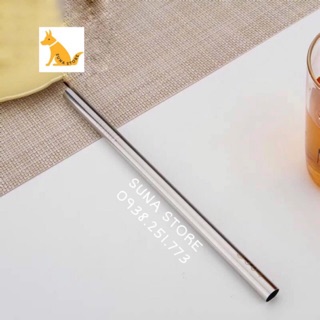 Ống Hút Inox 304 Trà Sữa Ly Yeti 26cm - Ống Hút Inox Hút Trân Châu