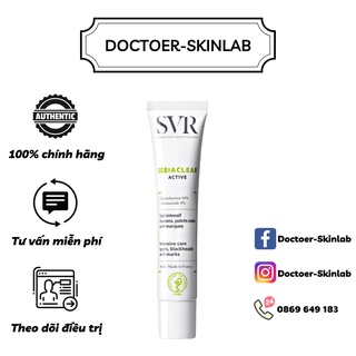 Kem Dưỡng  SVR Sebiaclear Active 40ml - Loại bỏ dầu cho da và Giảm mụn[CHÍNH HÃNG]