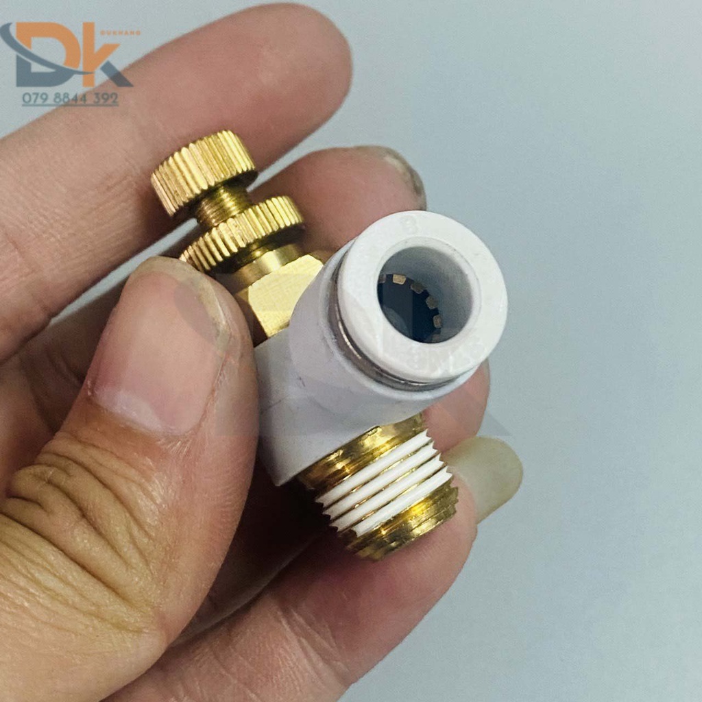 Van tiết lưu 1 đầu ghim ống 1 đầu ren ngoài STNC YSC