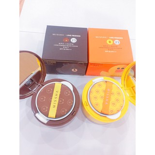 PHẤN NƯỚC VÀ PHẤN BỘT 2IN1 MISSHA MAGIC CUSHION GẤU VỊT HÀN QUỐC.