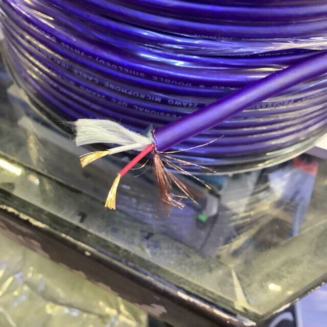 Dây tín hiệu micro nhập khẩu cuộn nguyên 100m đủ.