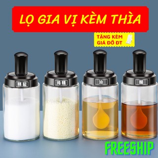 Hũ đựng gia vị 🍴freeship🍴 hũ đựng gia vị kèm muỗng