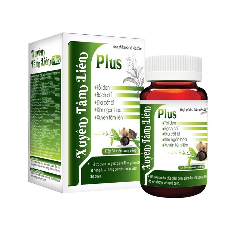 ✅Viên uống thảo dược Xuyên Tâm Liên Plus- Hỗ trợ giảm ho, bổ phế, tăng đề kháng  ngày uống 1viên