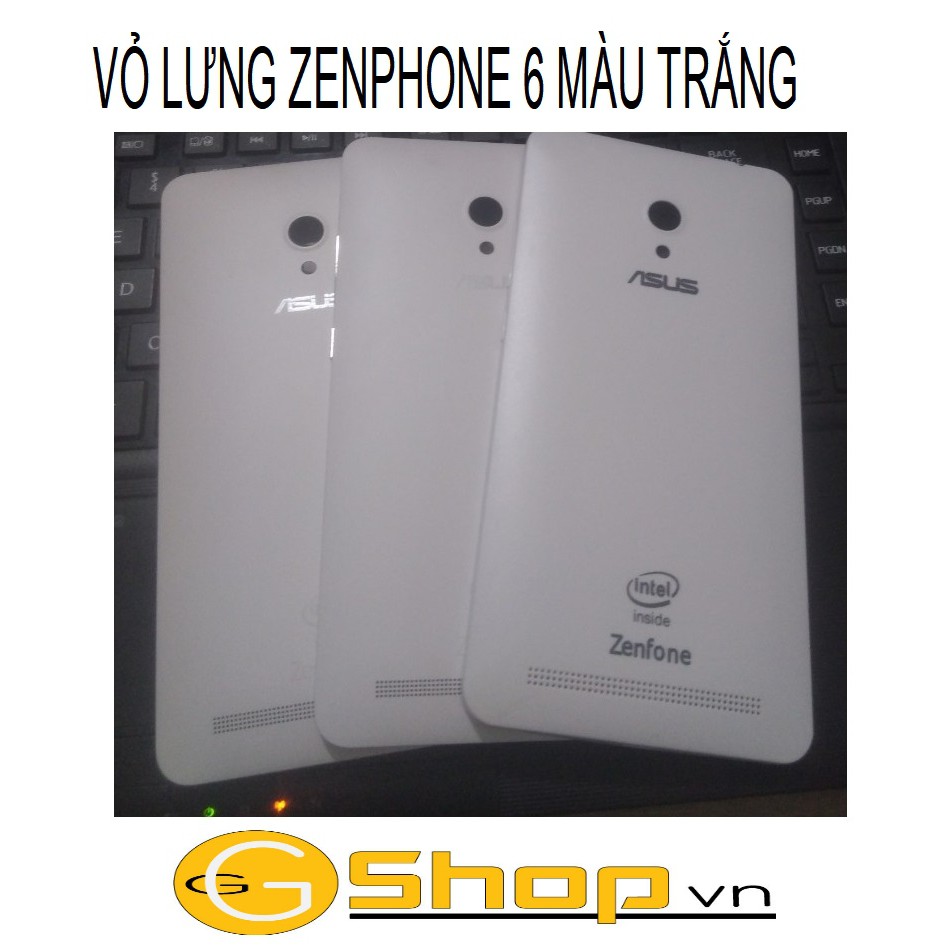 VỎ LƯNG ZENPHONE 6 MÀU TRẮNG