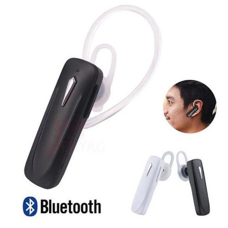 Hàng Loại 1 Tai nghe thể thao in-ear bluetooth không dây micrô đàm thoại và nghe nhạc 2 màu đen trắng sang trọng
