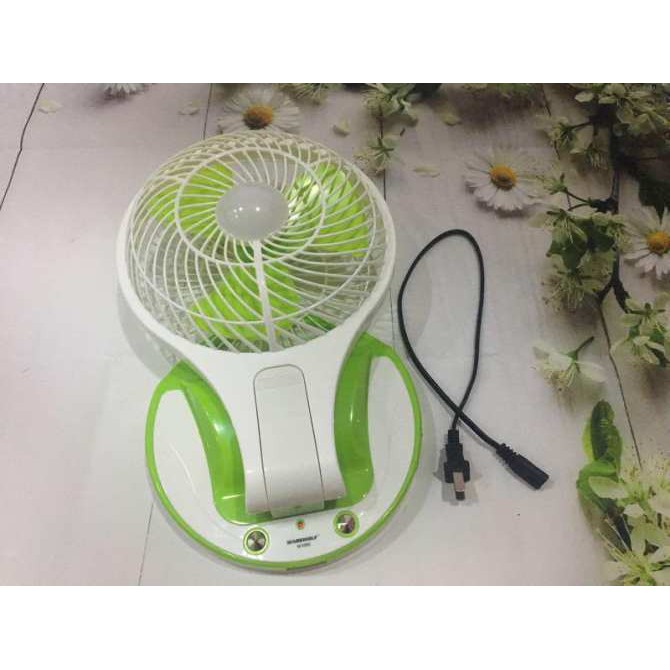 Quạt Đèn Sạc Tích Điện Mini Fan JR 5580 | BigBuy360 - bigbuy360.vn