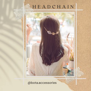 Vòng đội đầu headchain chiếc lá cài phong cách boho (CÓ SẴN - HOẢ TỐC)