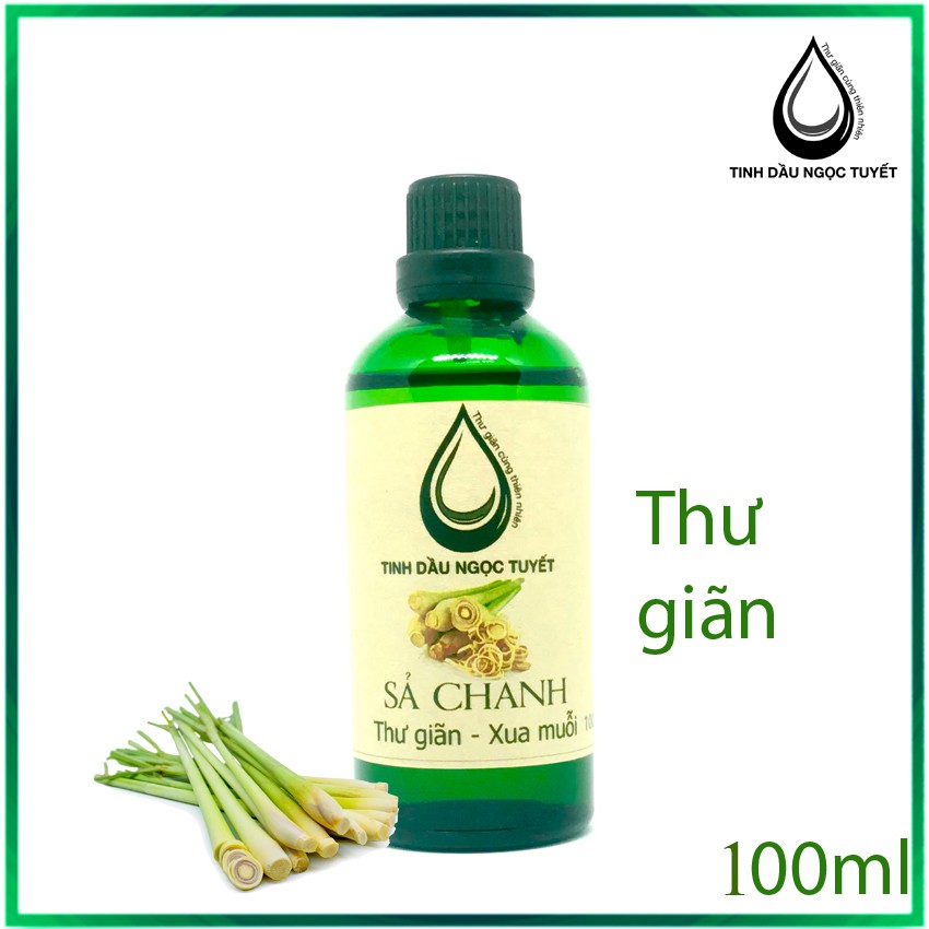 Tinh dầu sả chanh nguyên chất Ngọc Tuyết DQ 100ml - thơm dịu, xua côn trùng