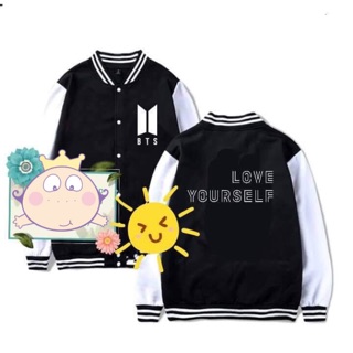Áo bts lovee yourr bóng chày cao cấp