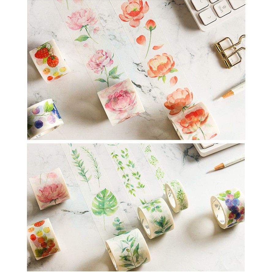 Băng dính washi tape âm nhạc trang trí planner WST128