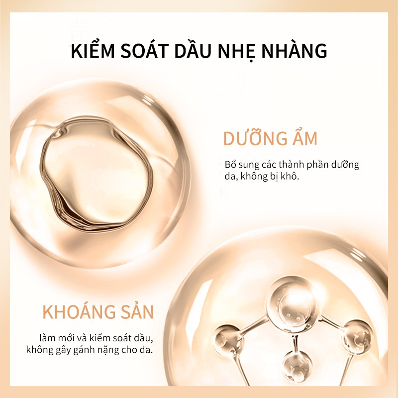 Phấn phủ dạng nén QIBEST kiềm dầu trang điểm cho mặt chống thấm nước che phủ lỗ chân lông 51G | BigBuy360 - bigbuy360.vn