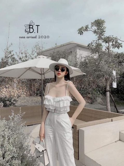 Bộ đũi 2 dây bèo quần ống suông