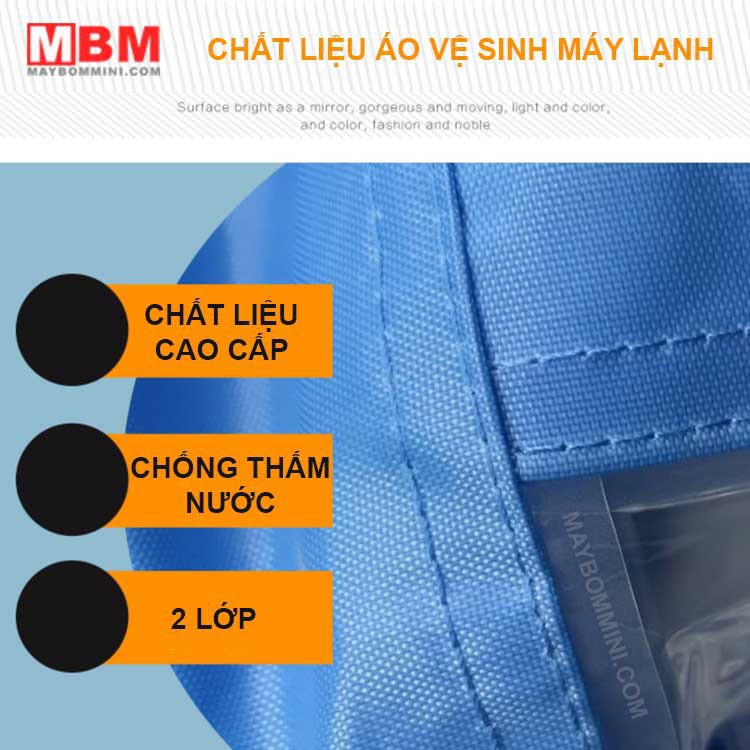 Áo trùm vệ sinh máy lạnh (kiểu mới tiện lợi 1- 1.5 hp)