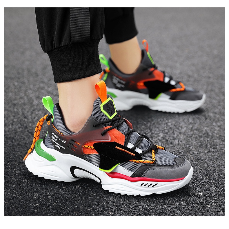 Giày Thể Thao Nam Mẫu Mới 2021, Giày Sneaker Nam Tăng Chiều Cao 5cm - Phong Cách Trẻ Trung