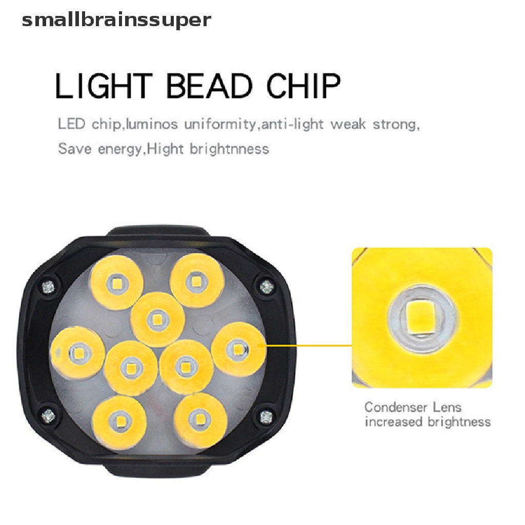 Đèn Pha Led 9 Bóng DC 9V-85V / 12V 15W 1500LM Có Công Tắc Dành Cho Xe Mô Tô