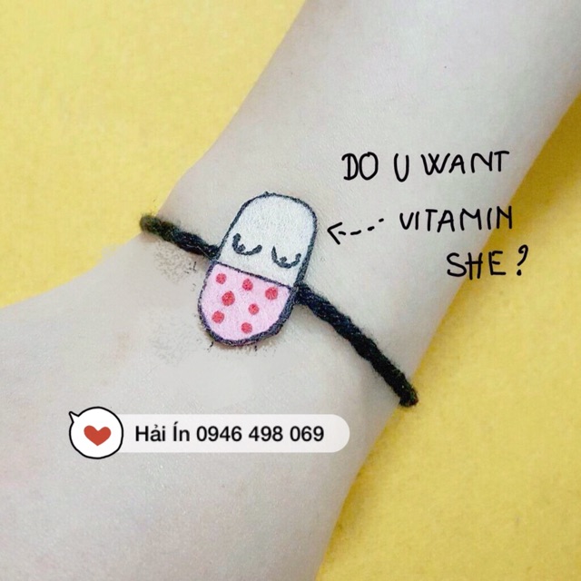 Vòng popart chocker / cartoon / hình gấu, chó, cún, love, sad, smile 