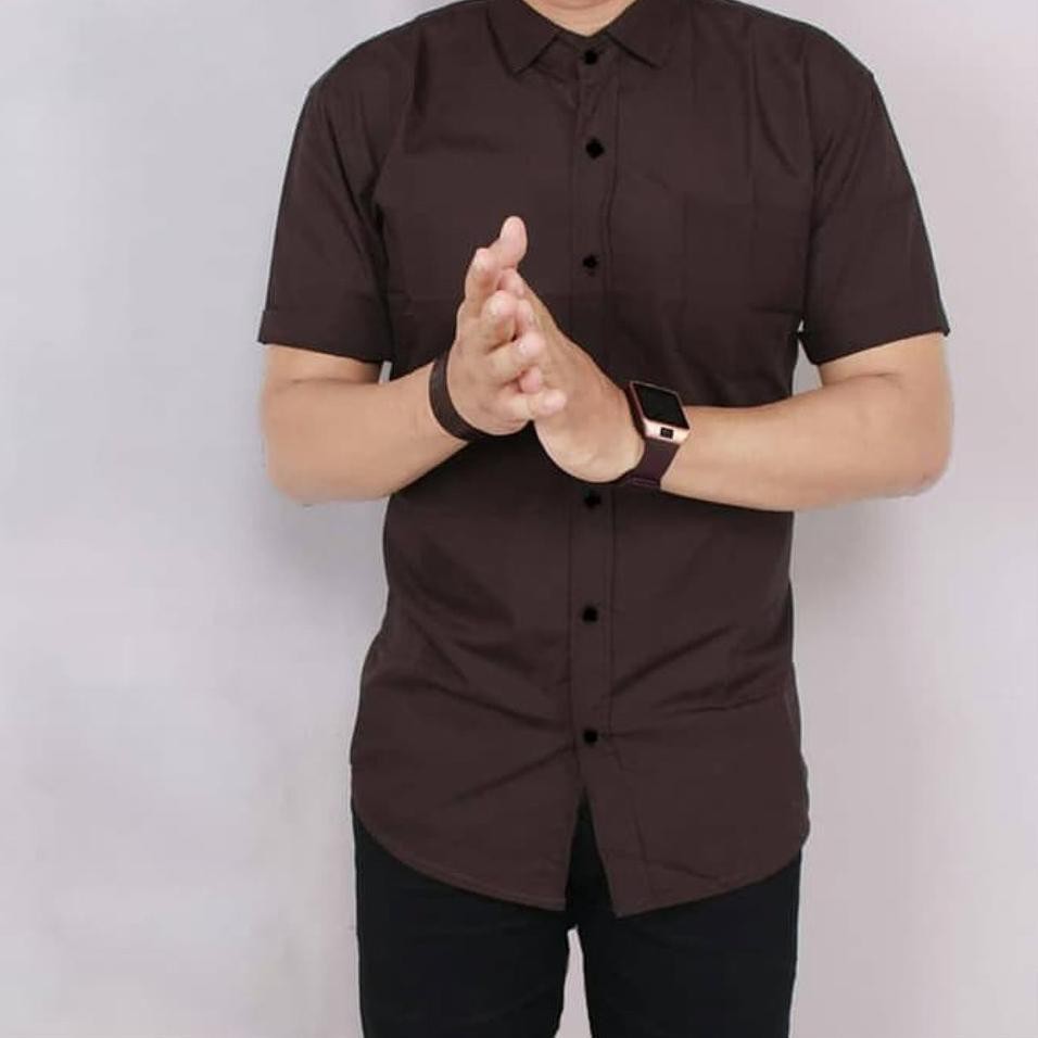 Áo sơ mi tay ngắn Size lớn XXL XXXL 3XL vừa vặn thông thường cho nam 79