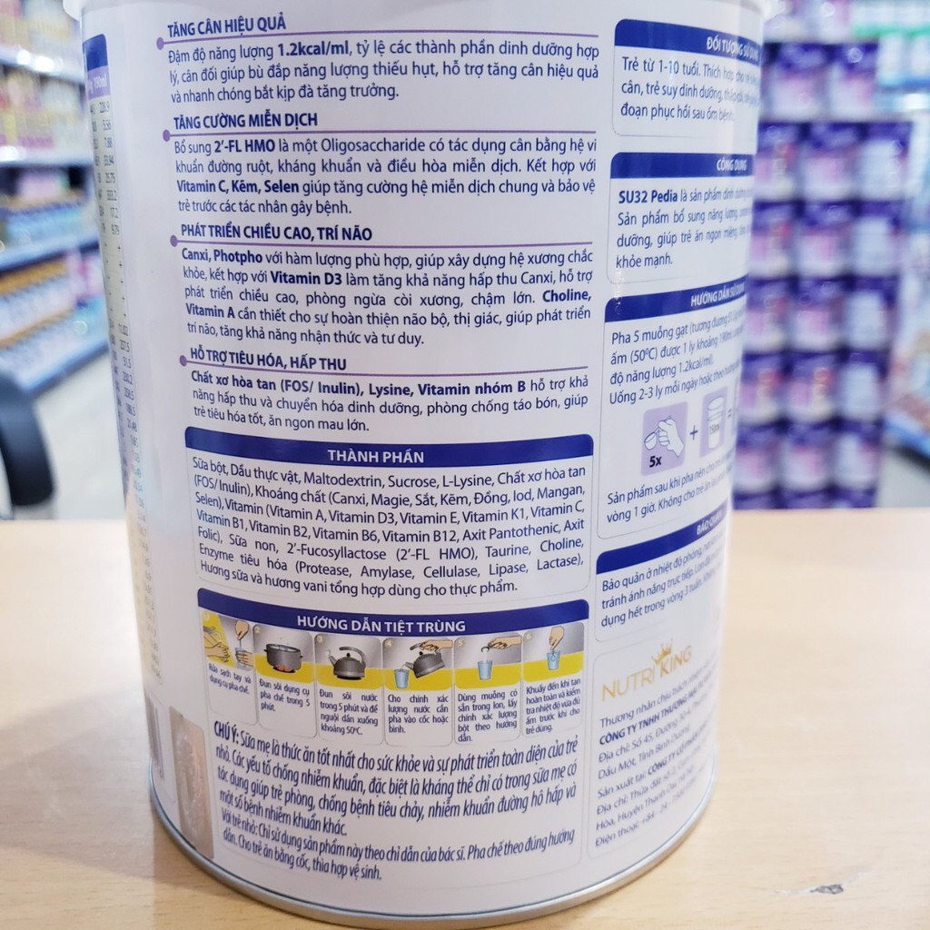 Sữa Su32 Pedia 900g