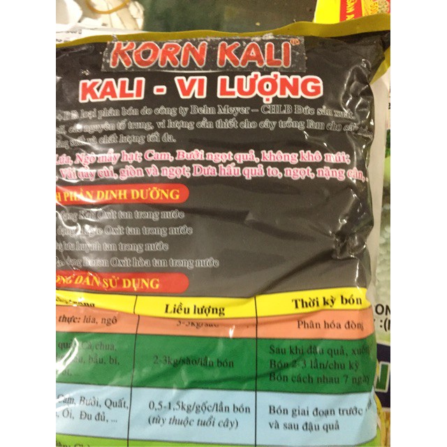 Phân bón gốc Kali - vi lượng (1kg) nhập khẩu-  chuyên dụng.