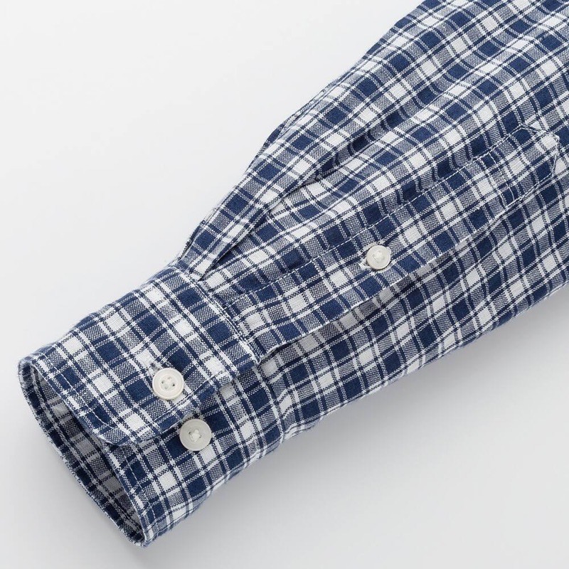 Áo sơ mi nam dài tay kẻ caro thời trang của UNIQLO | BigBuy360 - bigbuy360.vn