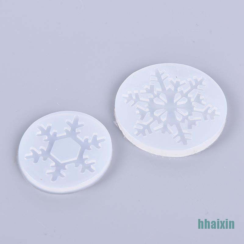 Khuôn Silicone Tạo Hình Làm Bánh Quy Hình Bông Tuyết 3d