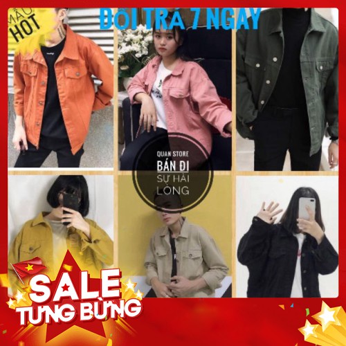 -Hàng nhập khẩu Áo Khoác Kaki Jean Cao Cấp Nam Nữ Đẹp Thời Trang🌟FREESHIP+QUÀ TẶNG🌟Áo Khoác Kaki Nam Nữ Đa Năng Màu Đe