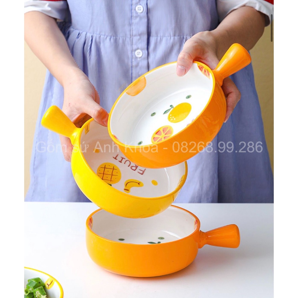 Chén Dĩa Sứ Bát Ăn Cơm Đĩa Sứ Decor trang trí đồ ăn, đựng salat xinh yêu chảo béo hoa quả cực đẹp