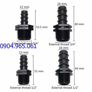 5 chiếc chuyển ren 21 ra ống 16mm, 20mm