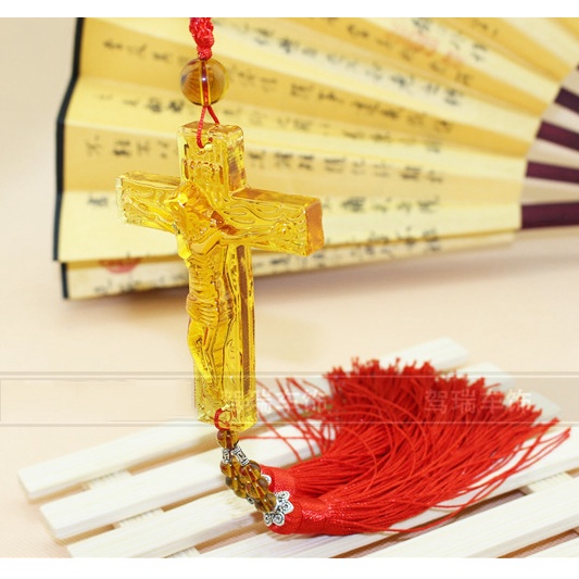 🍁𝐅𝐑𝐄𝐄𝐒𝐇𝐈𝐏🍁 Dây Treo Ô Tô Thánh Giá Chúa Giê Su - Khánh Treo Xe Ô Tô Thánh Giá Chúa Giê Su