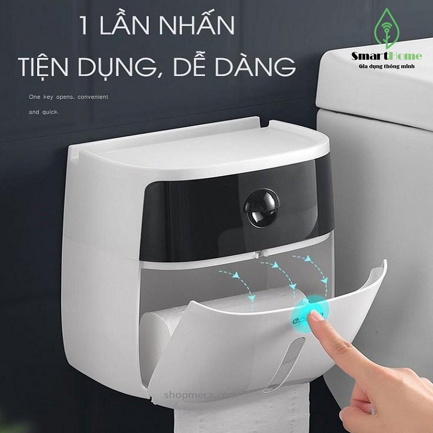 Hộp Đựng Giấy Vệ Sinh Phụ Kiện Nhà Tăms, Nhà Vệ Sinh Cao Cấp Ecoco E1804