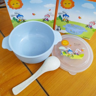 Bát ăn dặm lúa mạch hình thỏ dễ thương dành cho bé tongkhogiaxuonghn
