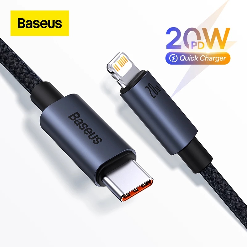 Dây Cáp Sạc Nhanh Baseus PD 20W USB-C Dành Cho iPhone 13 12 11 Pro Max