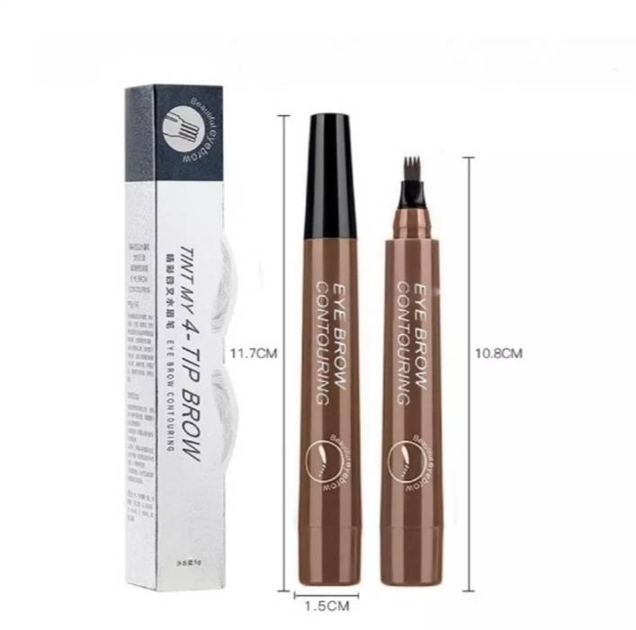 Bút Kẻ Lông Mày Dạng Lỏng Hai Đầu Lâu Trôi Không Nhòe
