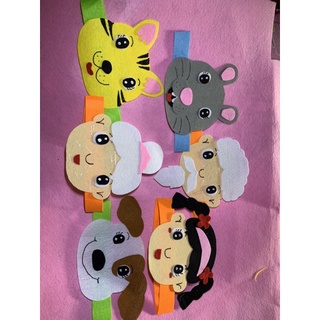 ( Đủ 17 con vật)Mũ nhân vật Handmade  (mũ múa, mũ thơ chuyện)