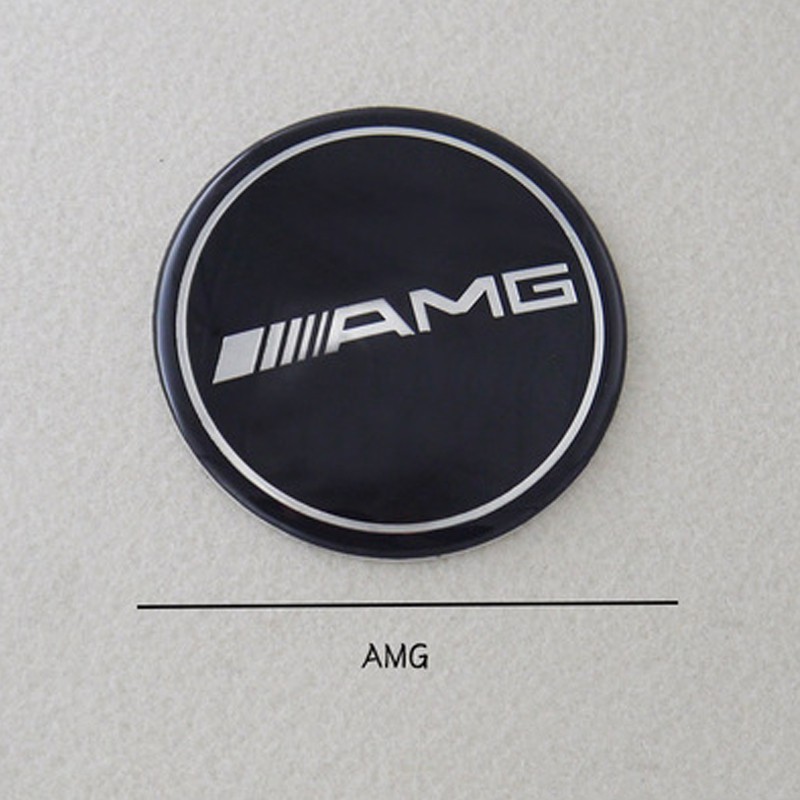 Logo nắp đậy trục bánh xe 75mm cho xe hơi Mercedes