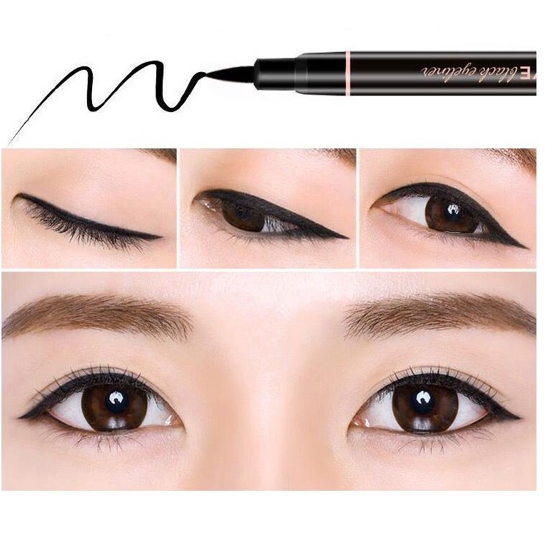 Bút kẻ mắt màu đen/ nâu chống nước khô nhanh bền bỉ