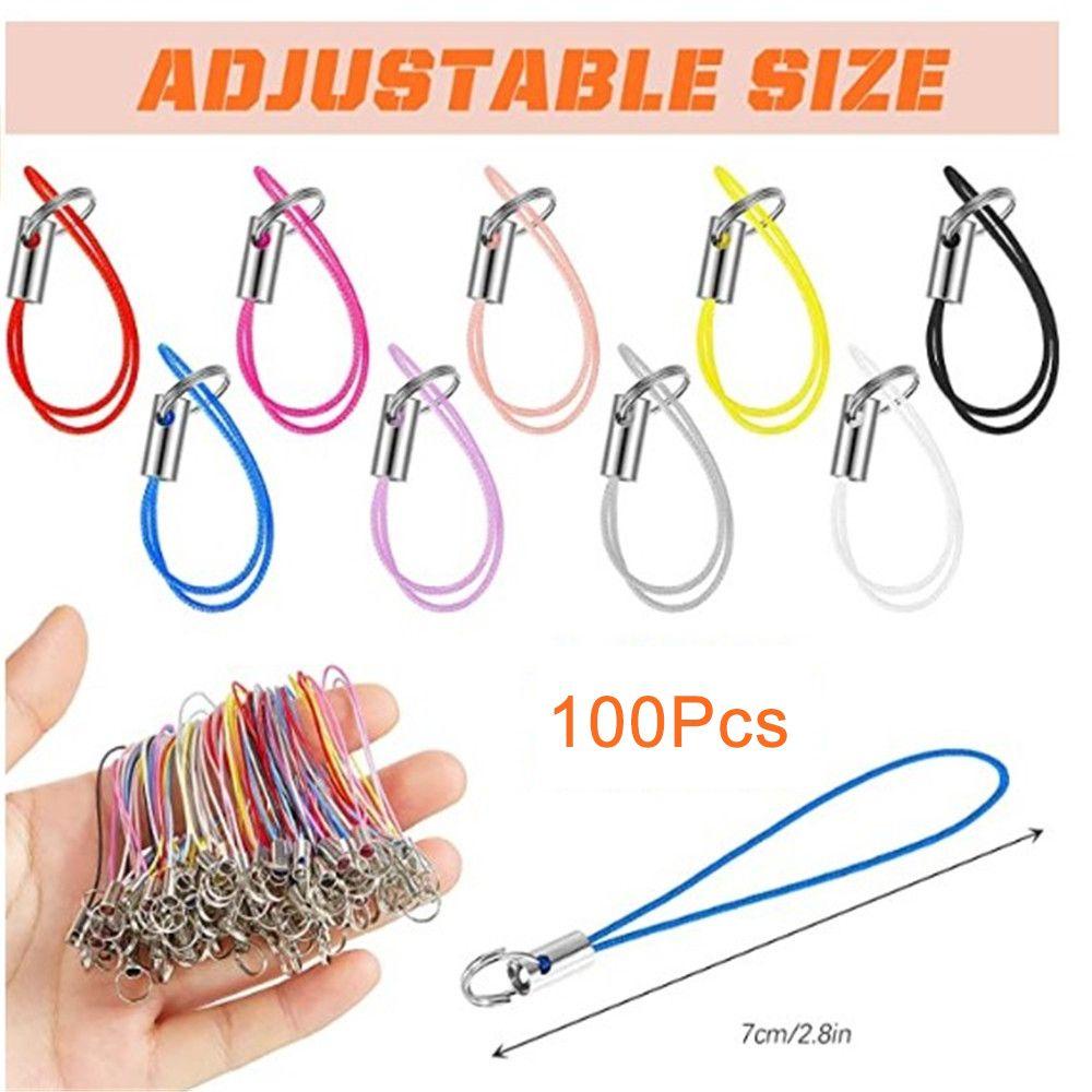 Set 100 Dây Polyester Đeo Điện Thoại Kèm Kẹp