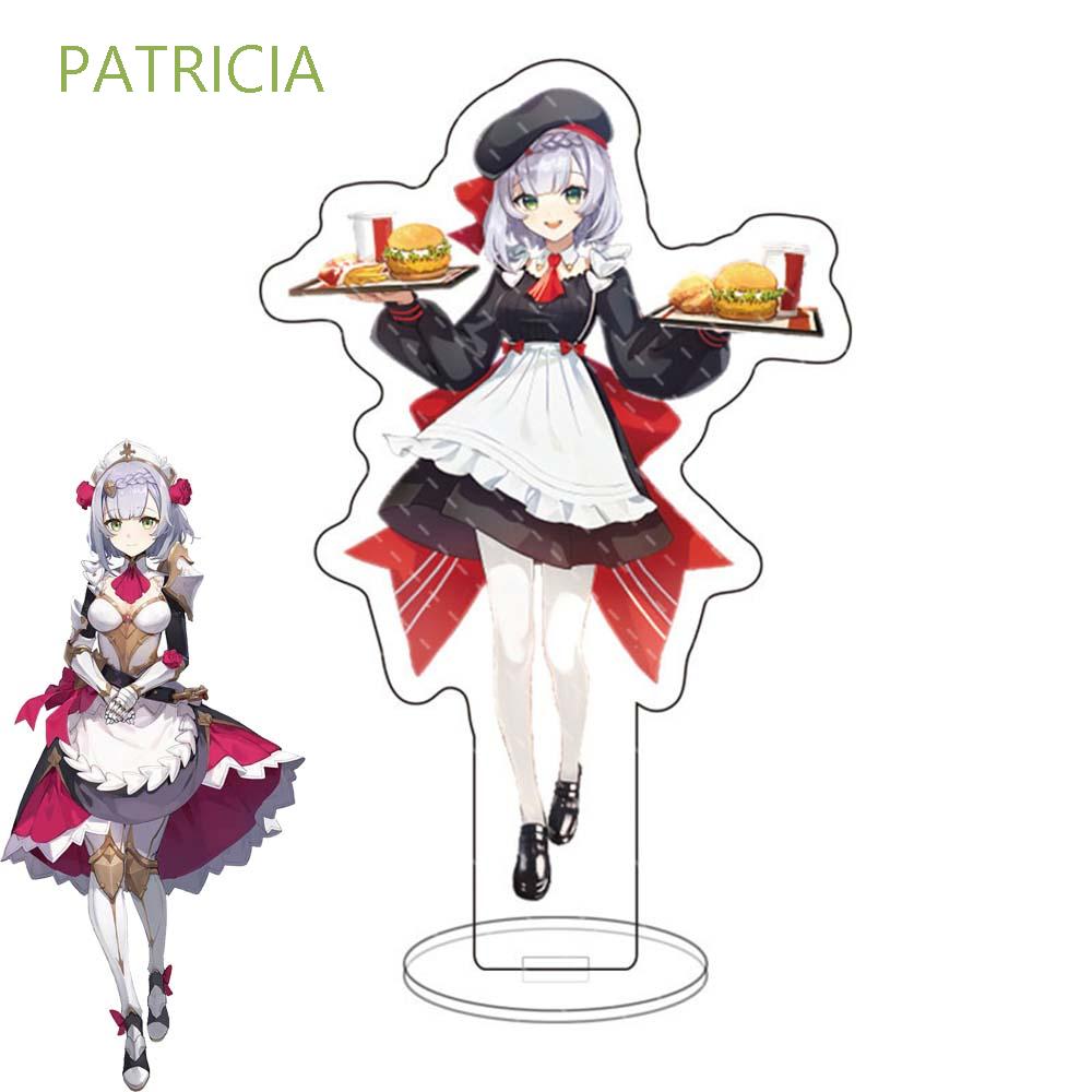 PATRICIA Friend Gifts Genshin impact Acrylic Plate Girl collect Gift Model Anime Figure Acrylic Stands Fans Collection Props Special Edition Figure Model Characters Stands DIY Cosplay Noelle Diluc Venti Klee Keqing Desk Decor