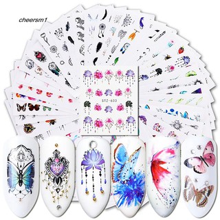 Set 40 miếng dán trang trí móng tay họa tiết đa dạng thời trang