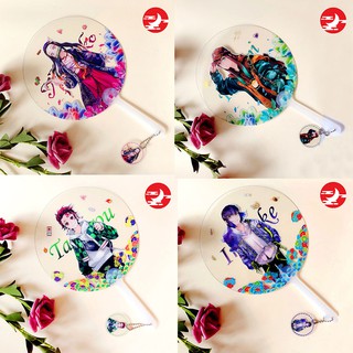 Quạt nhựa cầm tay Anime KIMETSU NO YAIBA