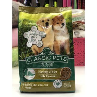 THỨC ĂN CLASSIC VỊ SỮA DÀNH CHO CHÓ NHỎ GÓI 400G